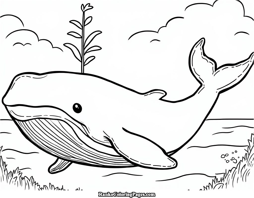 Big Whale coloring image