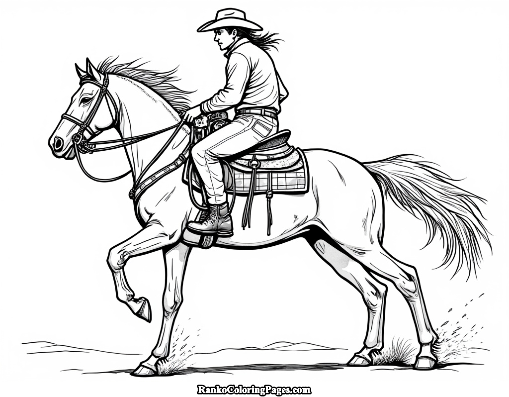 Bronco Rider Horse