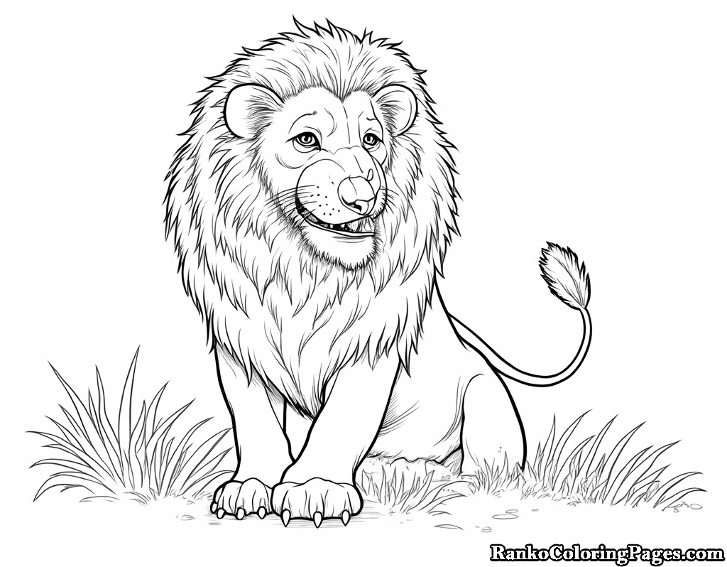 Cool Lion Coloring Page Ideas