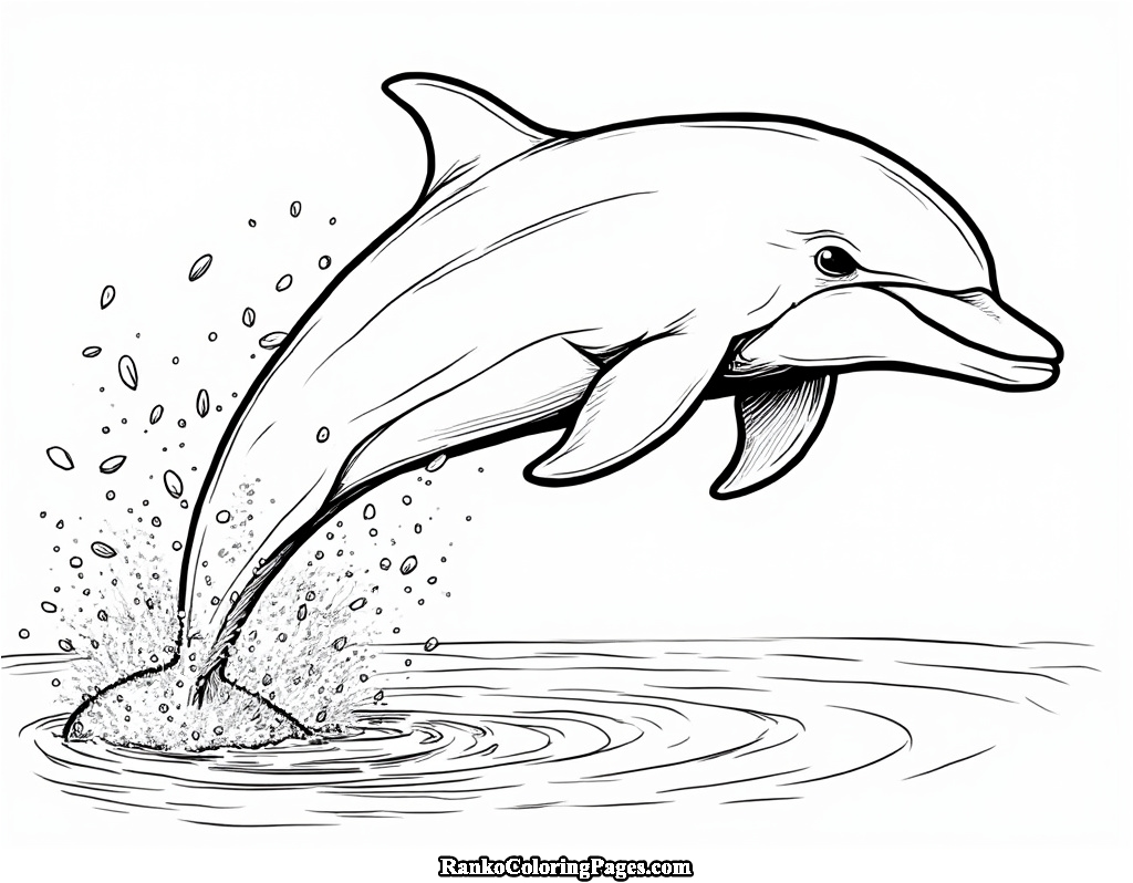 Dolphin Jumping from Water