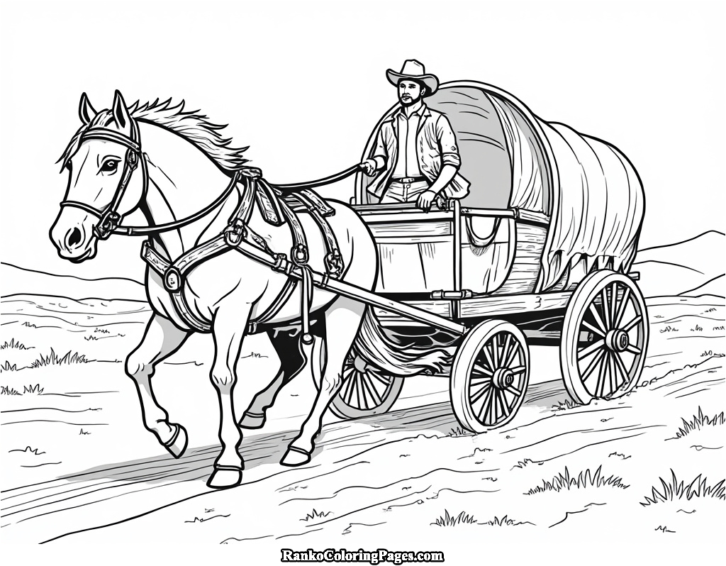 Horse with Wagon