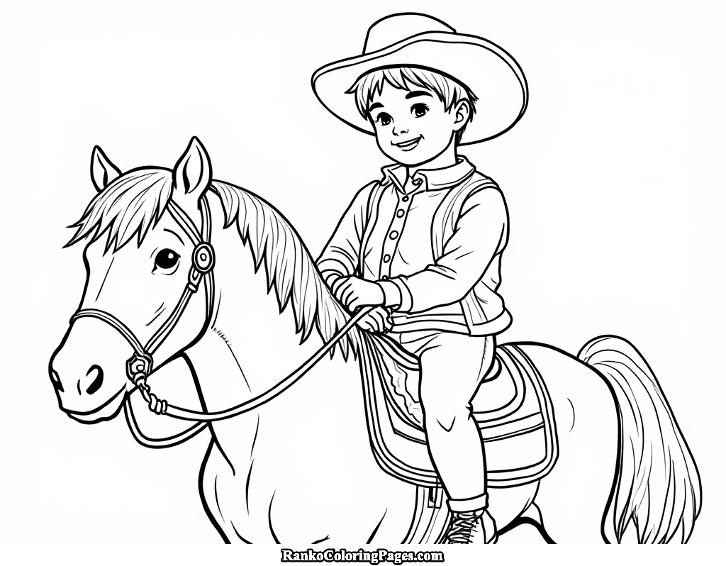 Kid Riding Horse