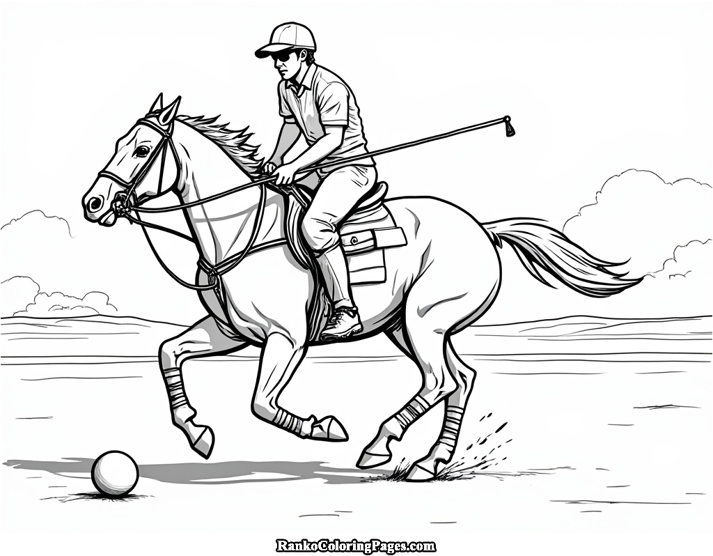 Man Playing Horse Polo