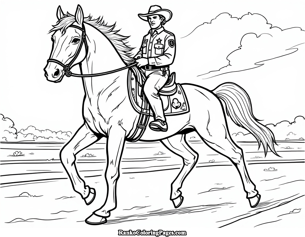 Police Sheriff on Horse