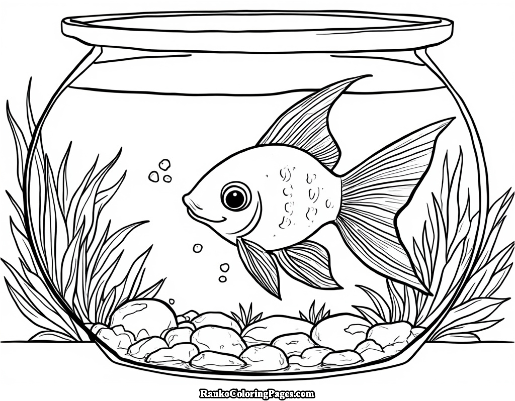 fish in water bowl image