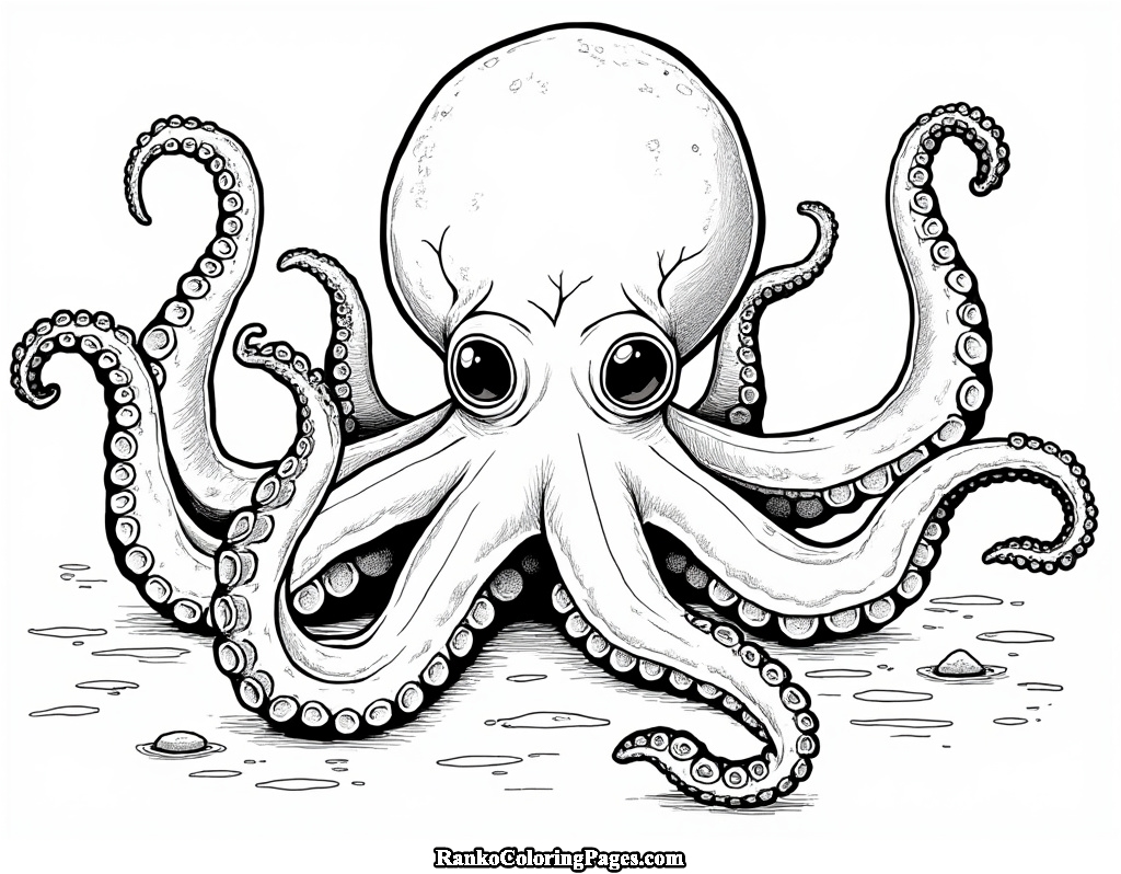 octopus coloring page