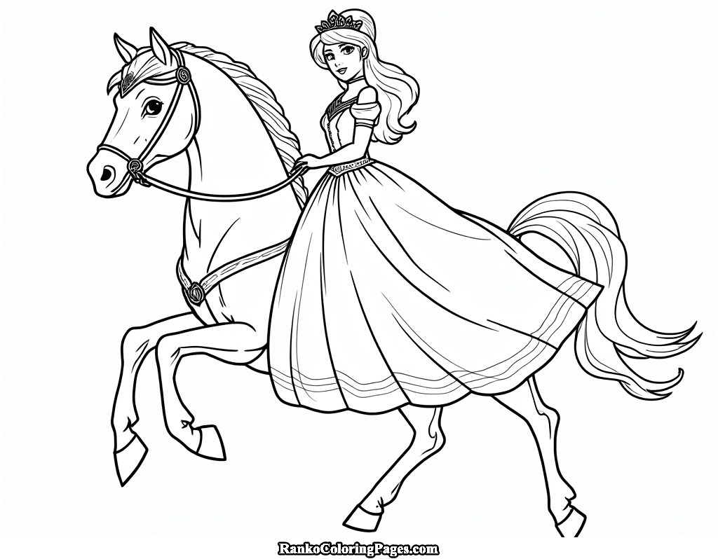 princess on horse