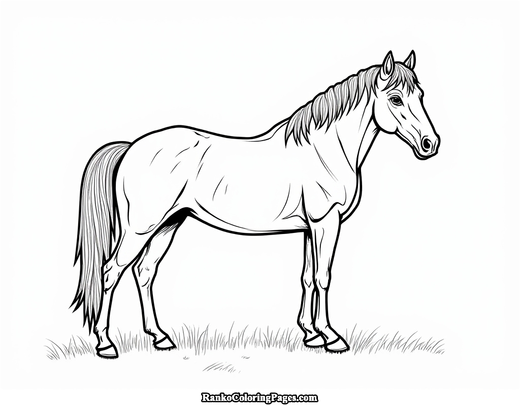 standing horse